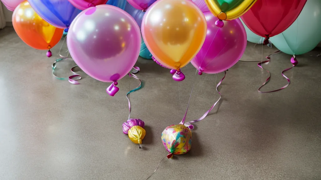 Pesa casera para globos de helio hecha a mano, ejemplo de pesa improvisada de bajo costo