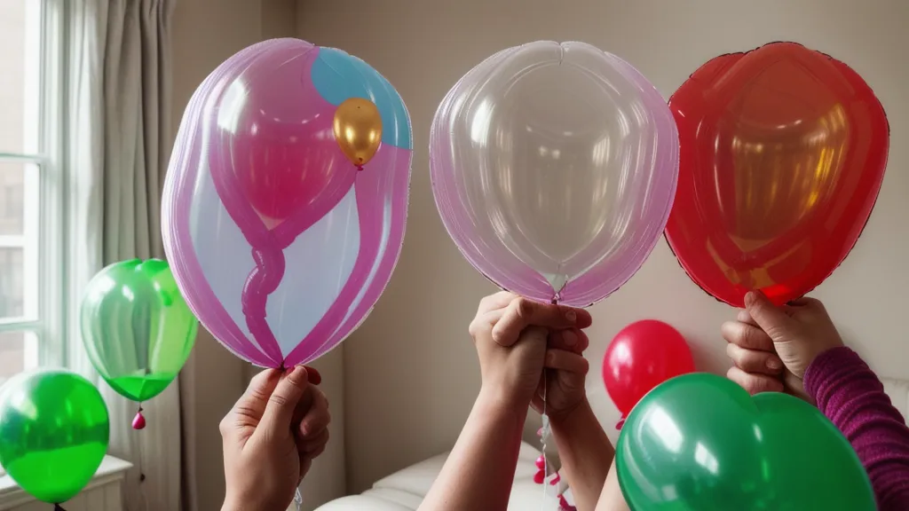 Comparando la textura de una marca de globos de látex profesional contra un globo económico para globoflexia resistente