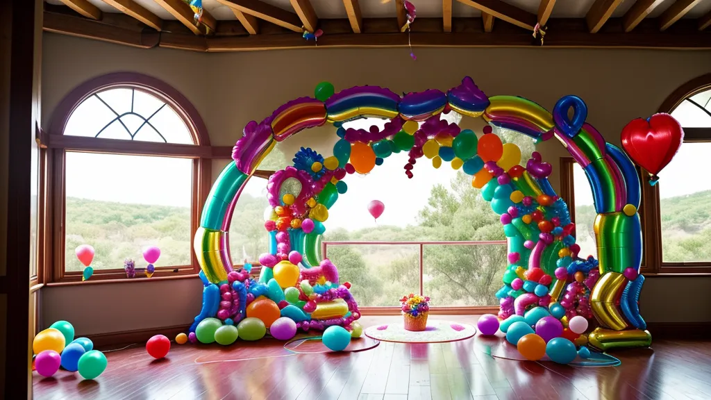 Kit de accesorios de montaje para globos con hilo de pescar y ganchos
