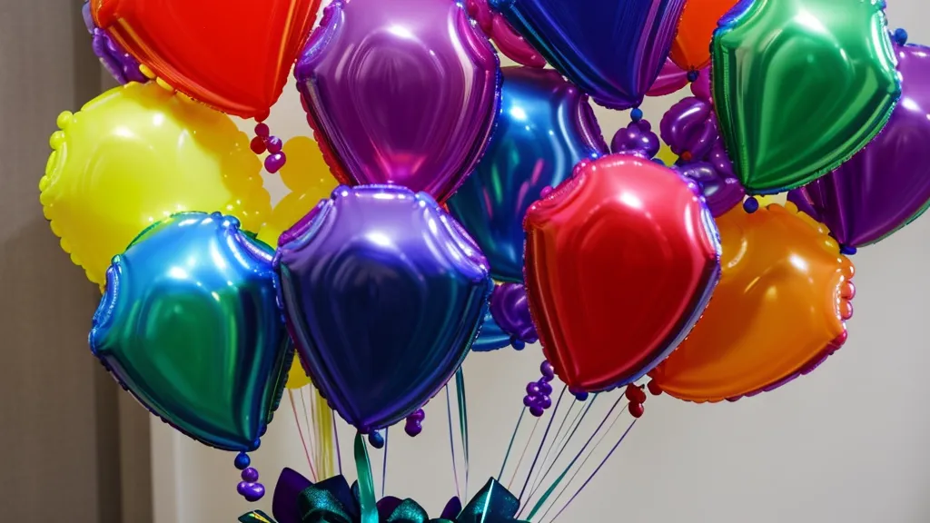 Primer plano de globos cromo plata y mate azul marino mostrando texturas