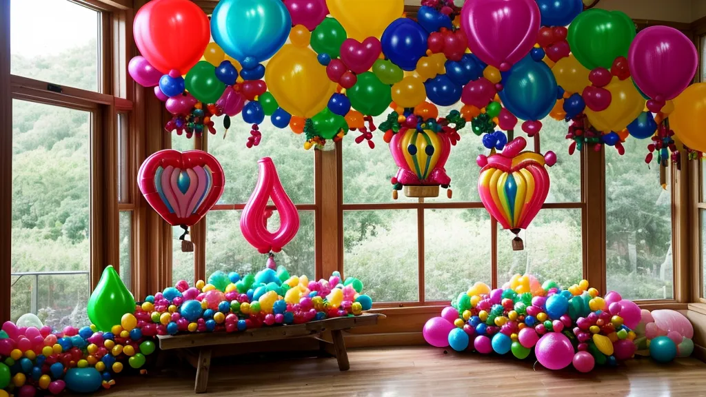Diferentes tamaños de globos de látex para decoración profesional