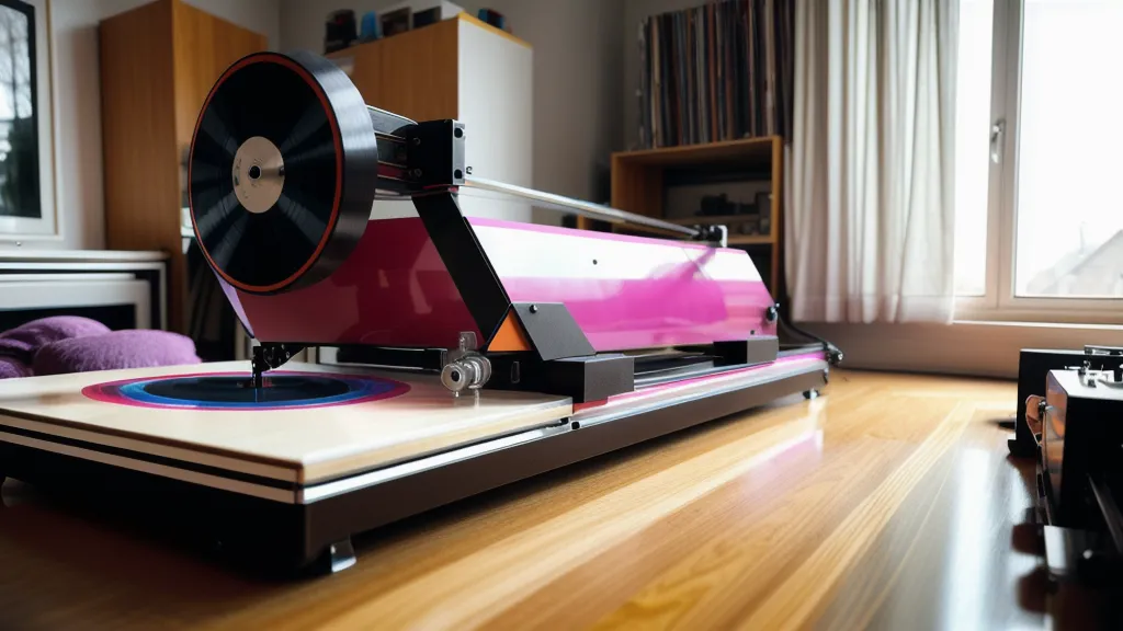 Plotter de corte preparando vinil ligero para personalizar globos de helio