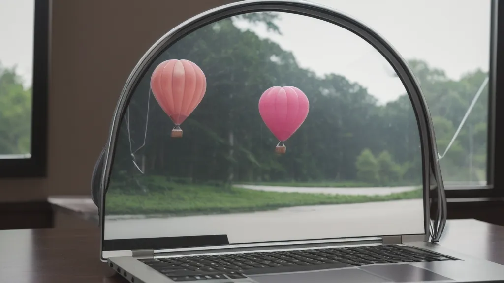 Programa de diseño digital mostrando un boceto de arco de globos en 2D