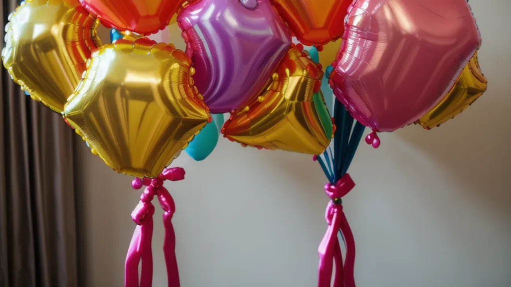 Bouquet de globos terminado con nombre personalizado en vinilo